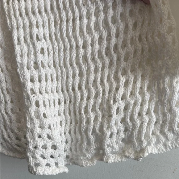 ViX Paula Hermanny Size Small Belle Crochet Knit Long Sleeve Cover-Up Women Swim - Picture 7 of 16